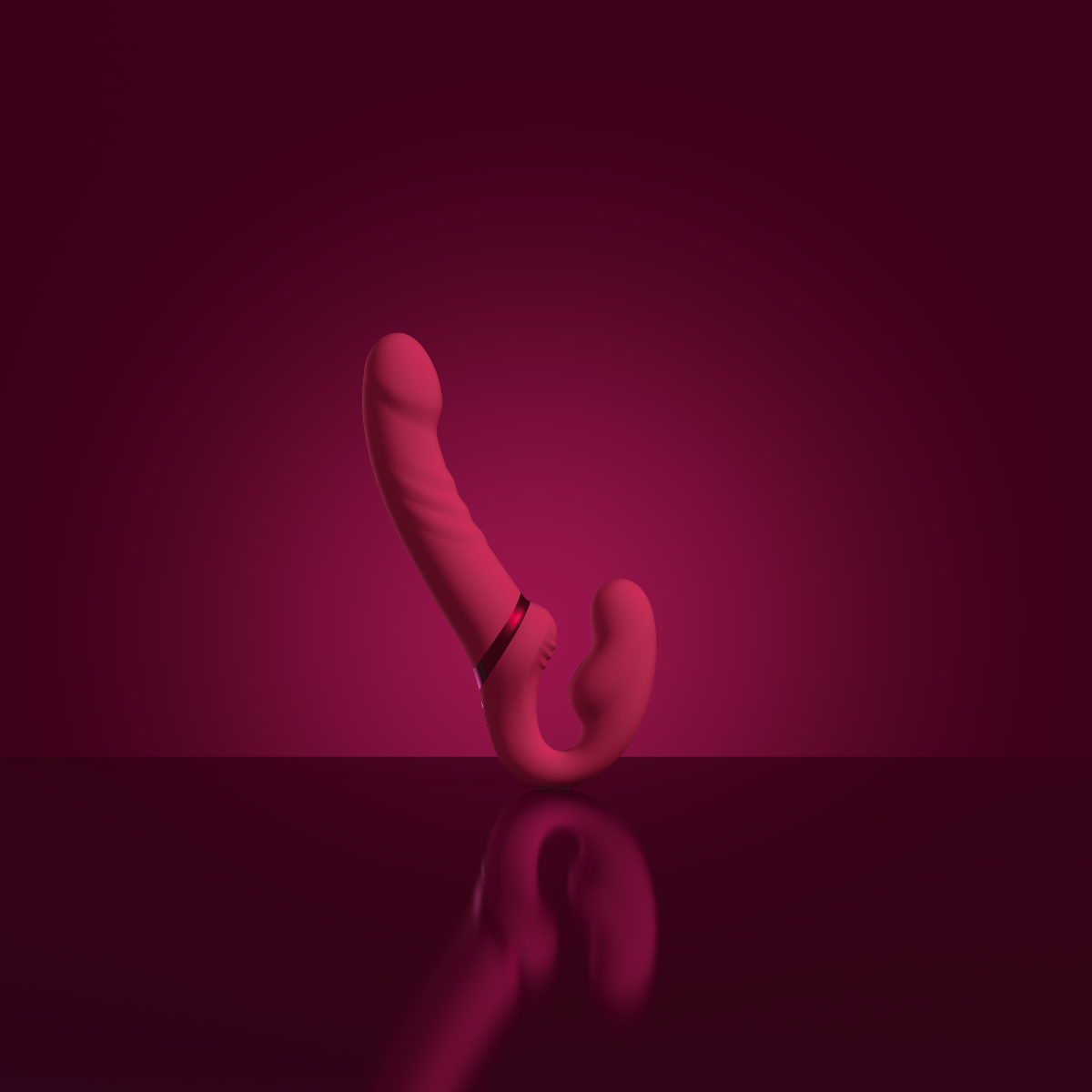 Lovense Lapis Double-Ended Vibrating Strapless Strap-On Dildo Silicone Couples Toy > Dildos > Strapless Strap Ons