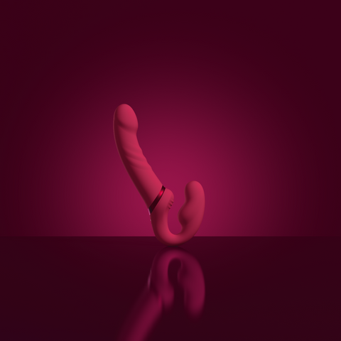 Lovense Lapis Double-Ended Vibrating Strapless Strap-On Dildo Silicone Couples Toy > Dildos > Strapless Strap Ons