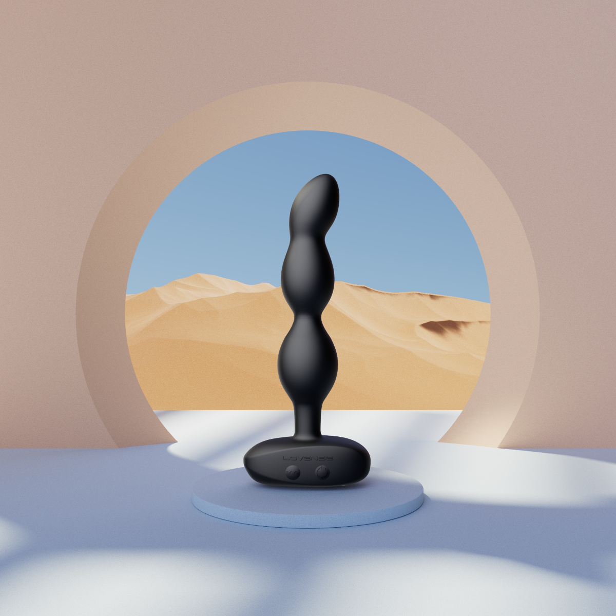 Lovense Ridge Rotating Vibrating Silicone Anal Beads with Flared Base Adult Toy > Anal Range > Anal Beads