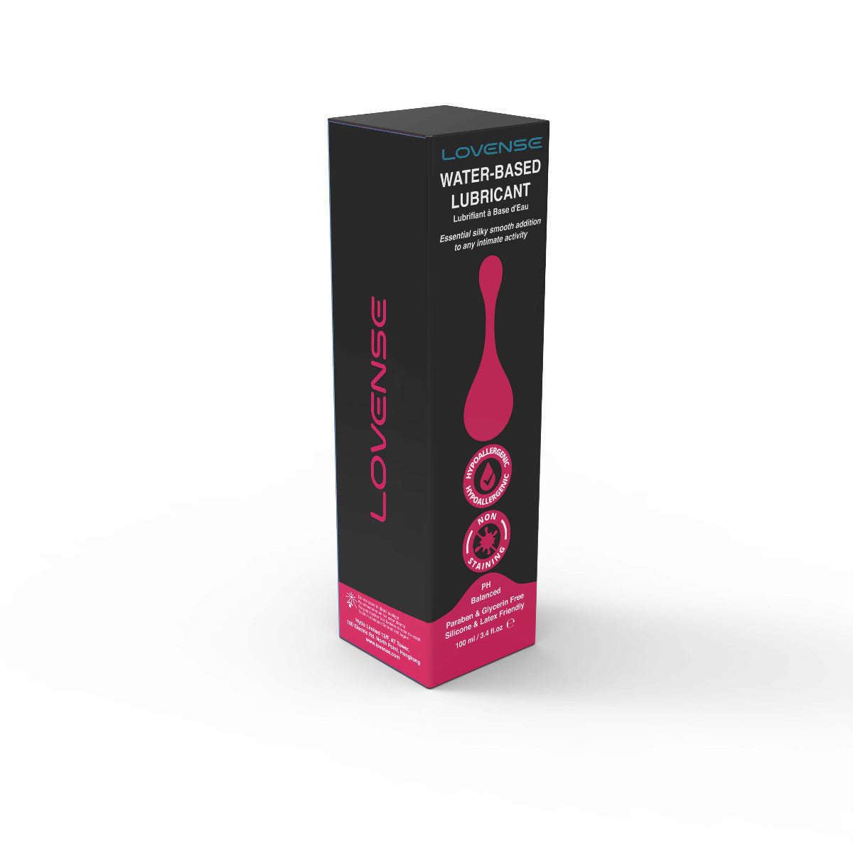 Lovense Water-Based Lubricant – Condom Friendly and Non-Sticky Personal Lubricant > Lube > Water Based