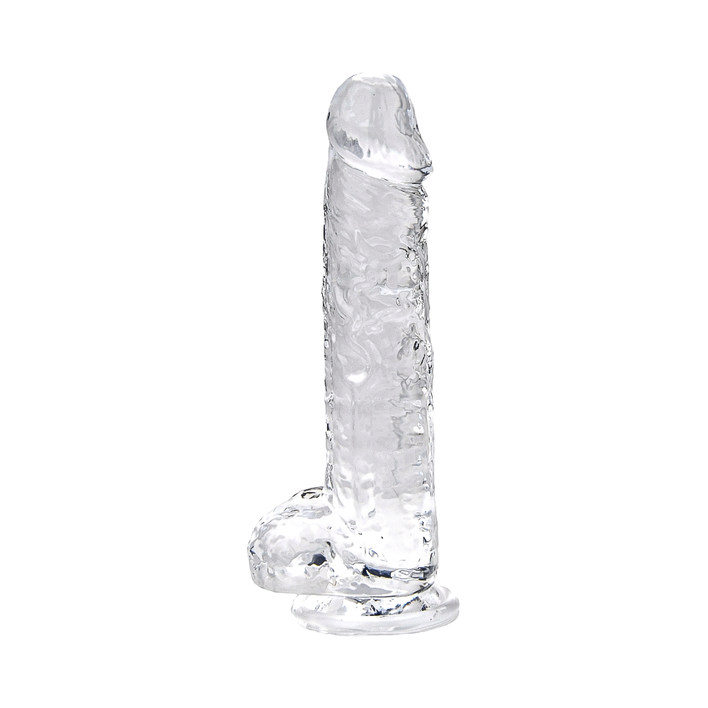 Loving Joy 7.5 Inch Clear Dildo with Balls – Realistic Suction Cup Dildo 7.5 Inch Length 1.4 Inch Diameter > Dildos > Realistic Dildos Main image