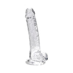 Loving Joy 7.5 Inch Clear Dildo with Balls – Realistic Suction Cup Dildo 7.5 Inch Length 1.4 Inch Diameter > Dildos > Realistic Dildos