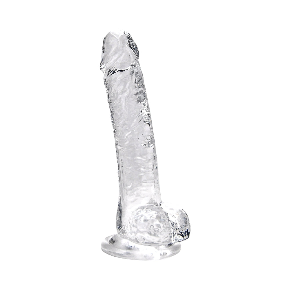 Loving Joy 7.5 Inch Clear Dildo with Balls – Realistic Suction Cup Dildo 7.5 Inch Length 1.4 Inch Diameter > Dildos > Realistic Dildos