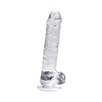 Loving Joy 7.5 Inch Clear Dildo with Balls – Realistic Suction Cup Dildo 7.5 Inch Length 1.4 Inch Diameter > Dildos > Realistic Dildos