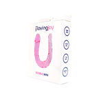 Loving Joy Double Mini Dildo (Pink) 28cm Total Length with Large and Small Heads – Realistic Dildo > Dildos > Double Dildos