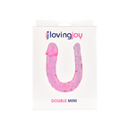 Loving Joy Double Mini Dildo (Pink) 28cm Total Length with Large and Small Heads – Realistic Dildo > Dildos > Double Dildos