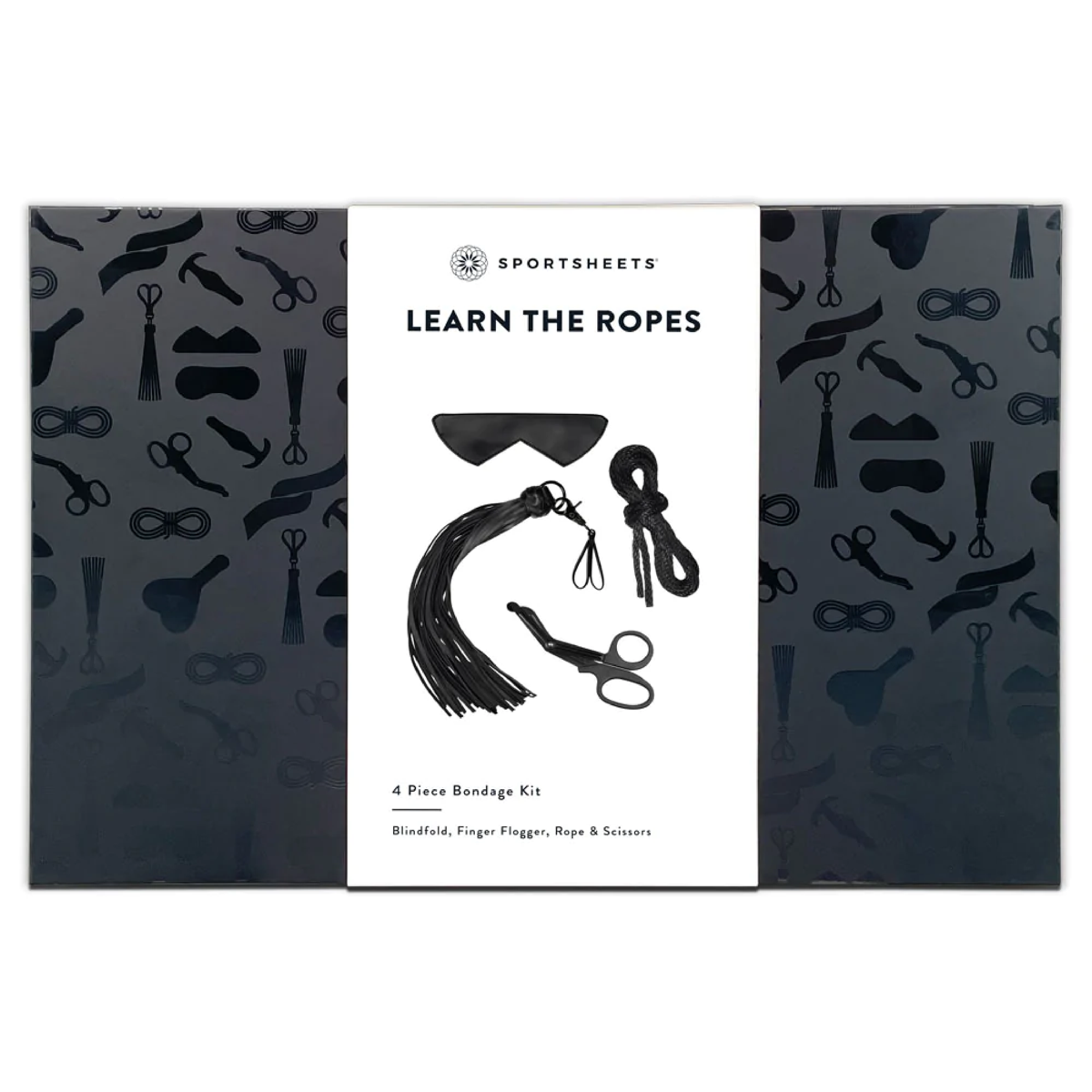 Sportsheets Learn the Ropes Shibari Starter Kit – Sensory Bondage Kit with Blindfold and Rope Secondary image