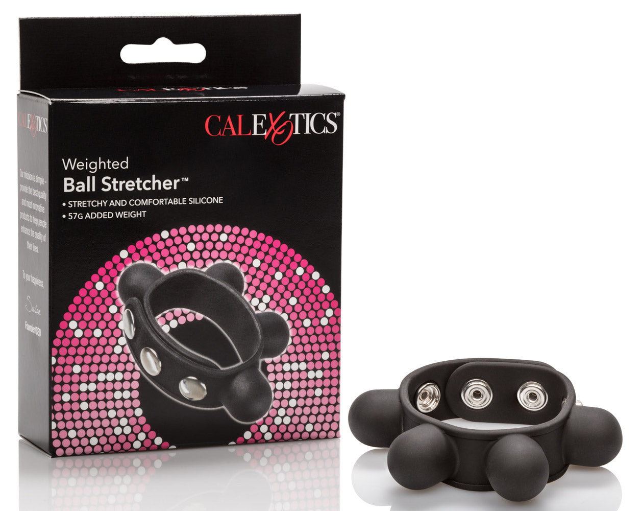 Weighted Ball Stretcher Cock Ring – Silicone Comfort Fit Ring Ball Stretcher
