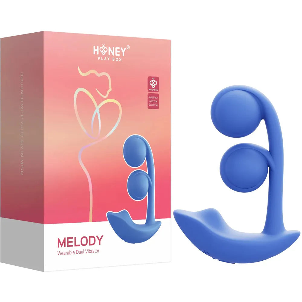 Honey Play Box Melody Twin Balls Clit and G Spot Vibrator – App Controlled Pressure Sensing Silicone Vibrator > Sex Toys For Ladies > G-Spot Vibrators