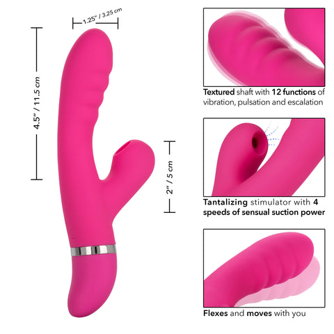 Foreplay Frenzy Pucker – Dual Motor Rabbit Vibrator with Suction > Vibrators > Ladies > Rabbit