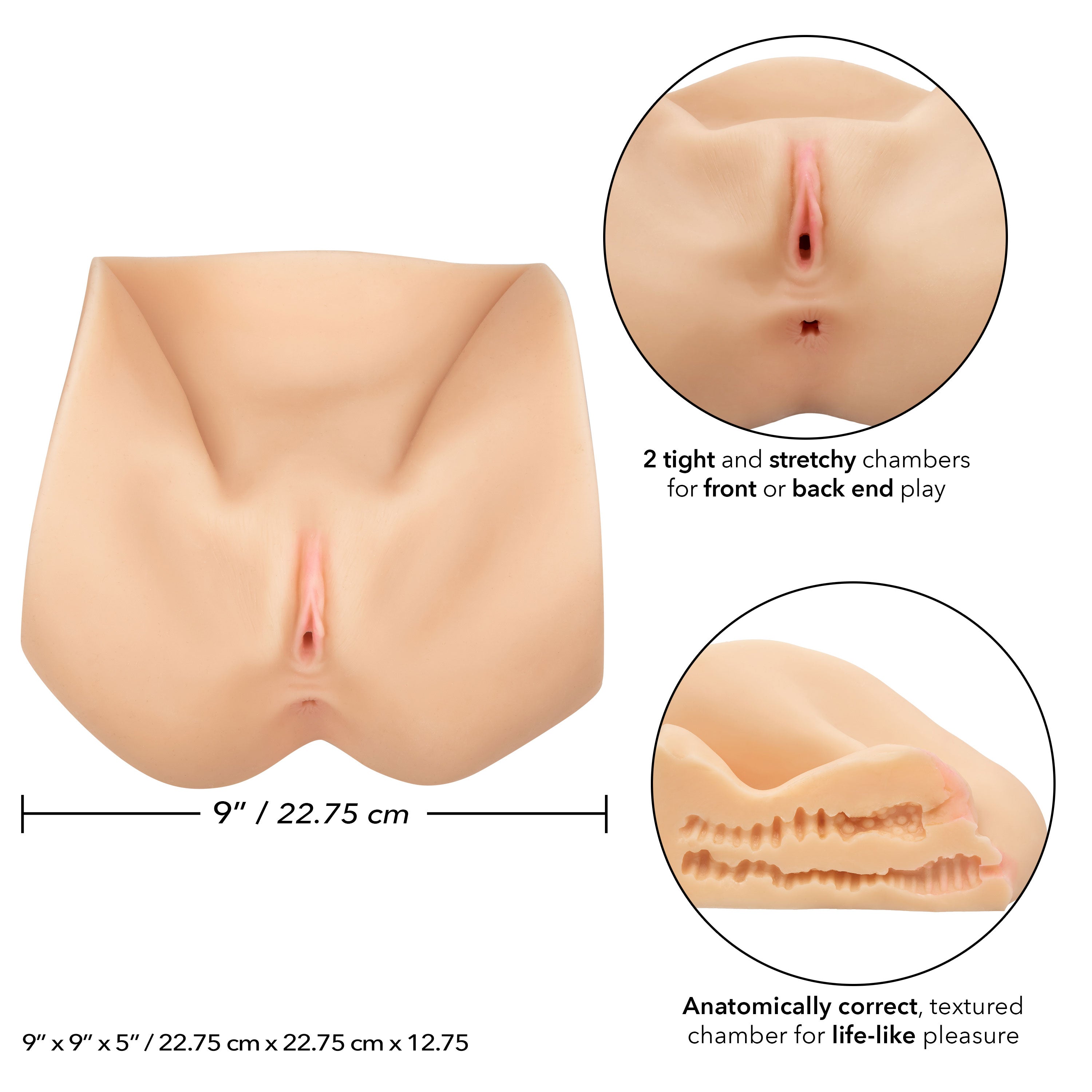 Stroke It Life Size Pussy – Realistic Textured Stroker > Sex Toys For Men > Assbators