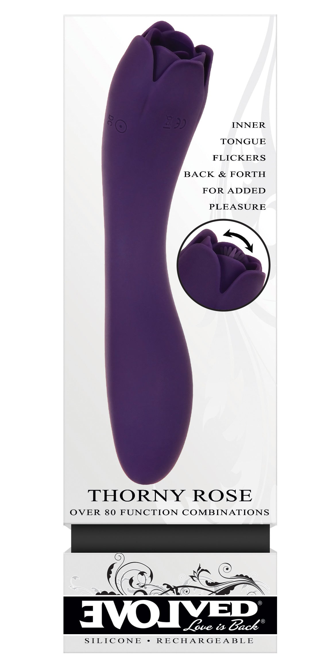 Evolved Thorny Rose Dual End Massager – Silicone Dual-Ended Massager > Vibrators > Standard Vibrators