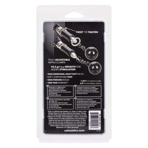 Nipple Grips Weighted Twist Adjustable Nipple Clamps – Unique Twisting Design Clamps > Sex Toys > Nipple Clips