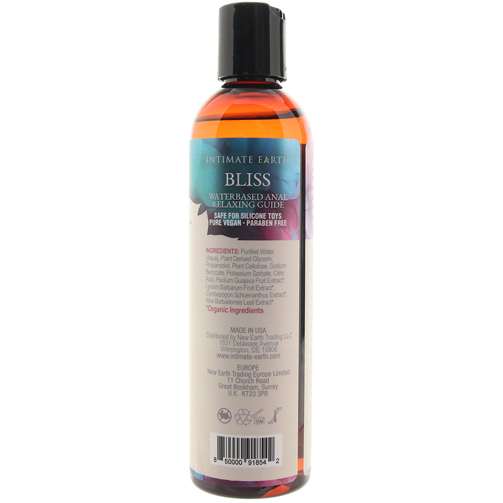 Intimate Earth Bliss Water Based Anal Relaxing Glide 240ml Gel Lubricant > Lube > Anal