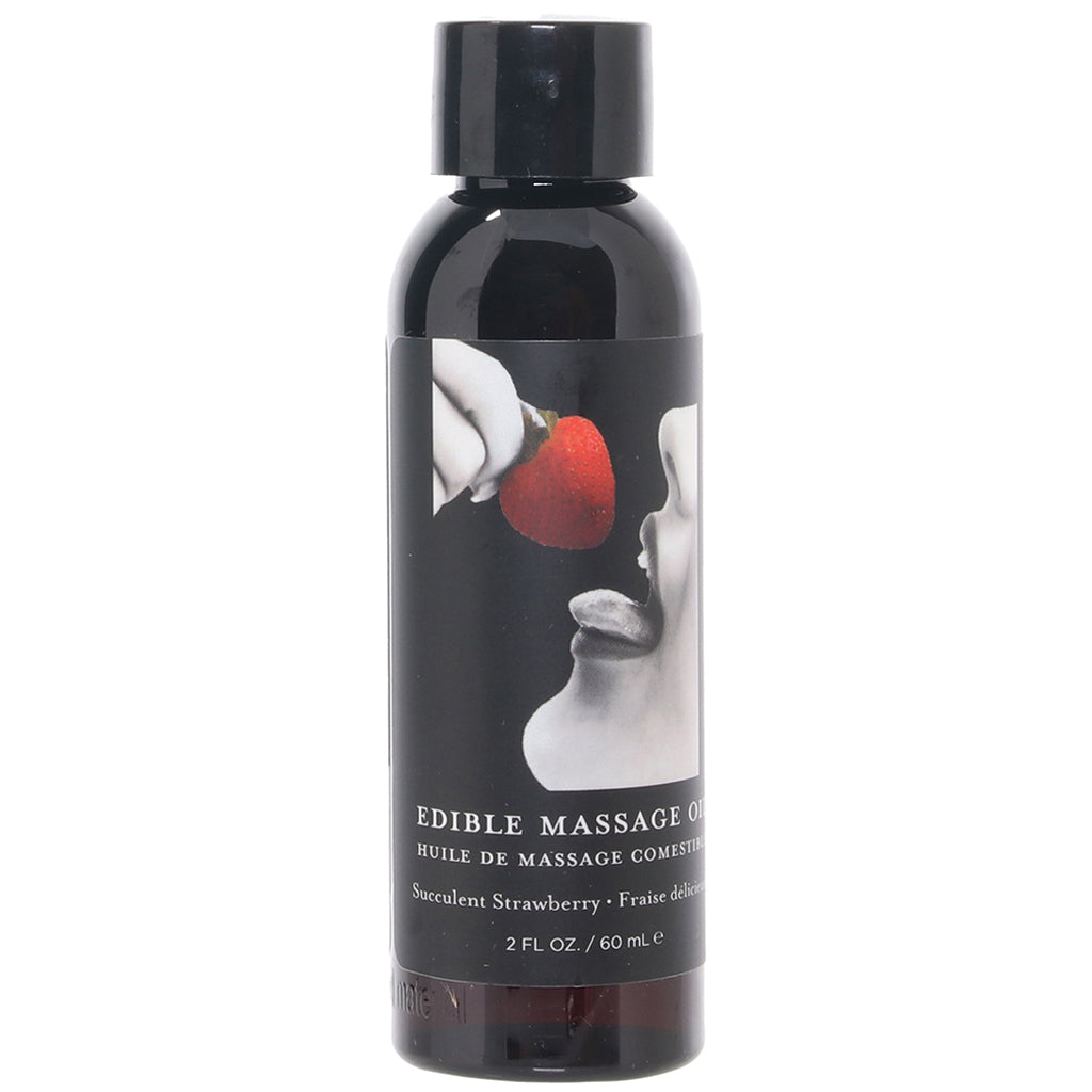 Edible Massage Oil 2oz/60ml in Strawberry Main image