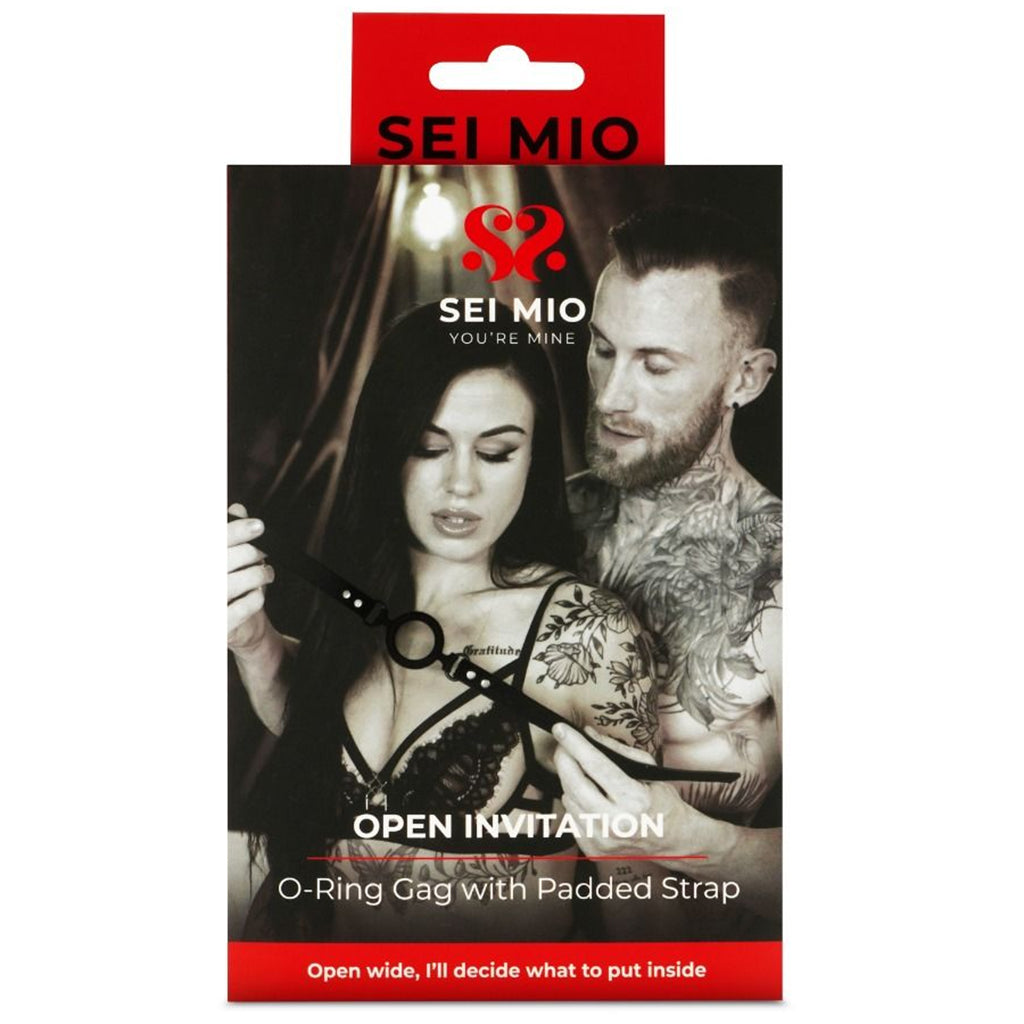 SEI MIO Open Invitation – Sturdy O-Ring Gag with Soft Straps Restraint Toy > Bondage Gear > Gags and Bits