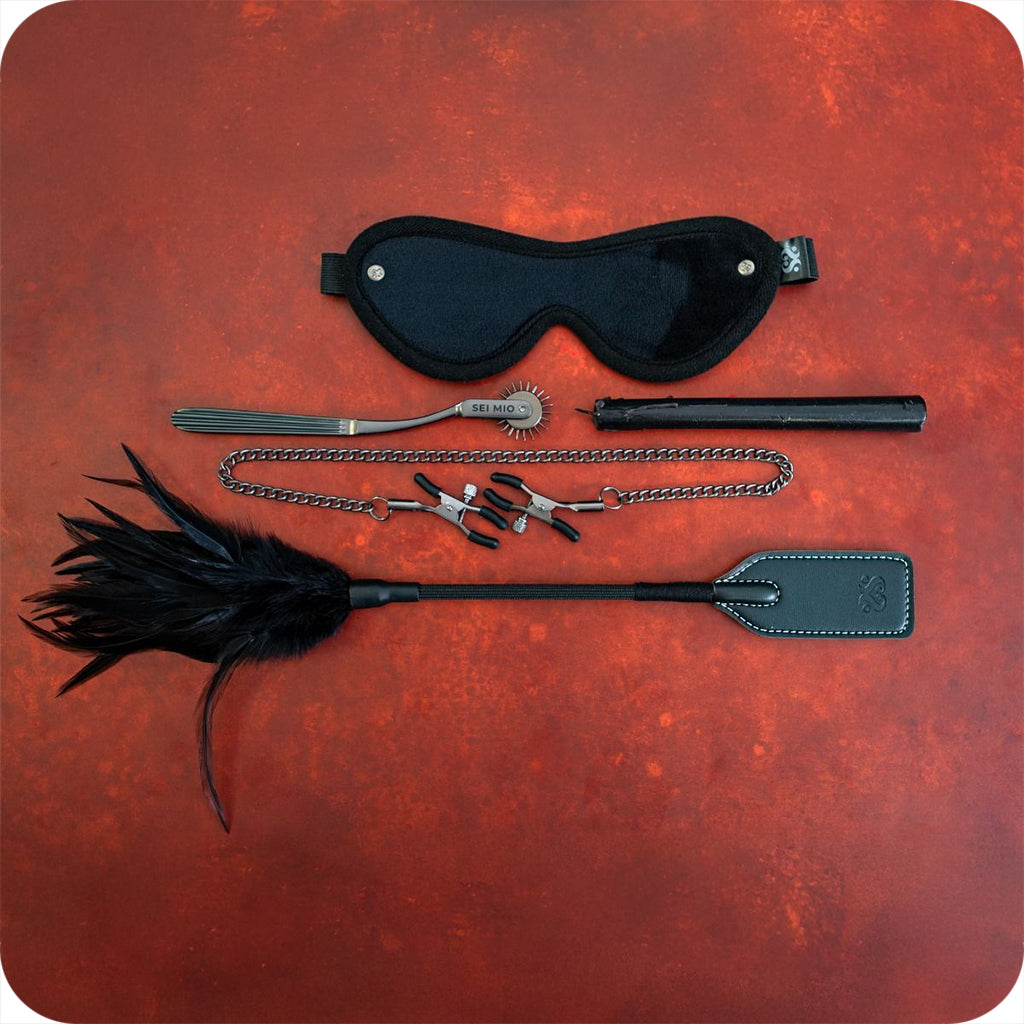 SEI MIO Sensuous 5-Piece Kinky Kit – Fetish Feels Sensation Play Kit > Bondage Gear > Bondage Kits