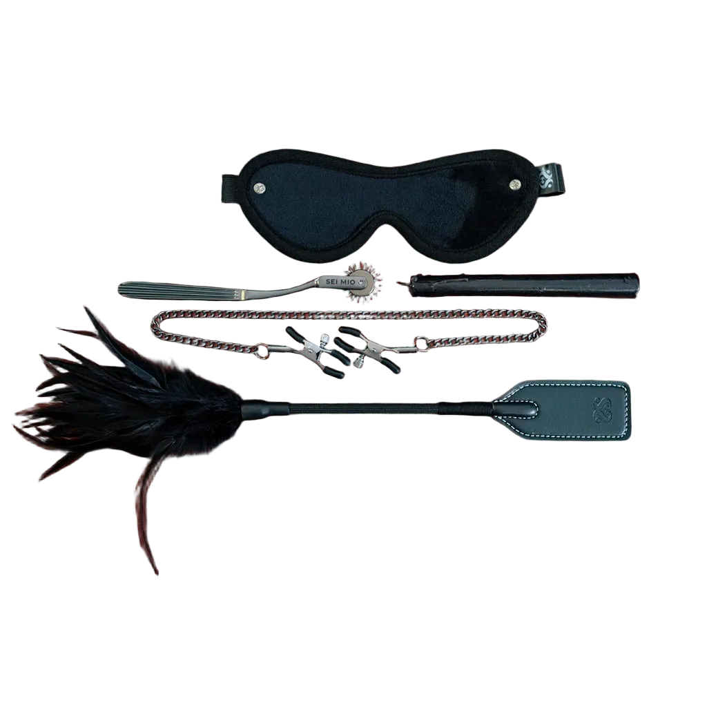 SEI MIO Sensuous 5-Piece Kinky Kit – Fetish Feels Sensation Play Kit > Bondage Gear > Bondage Kits Main image