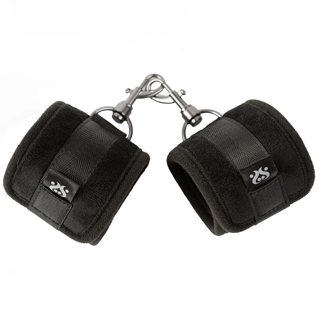 SEI MIO Sensually Secured Velvet Padded Wrist Restraints Handcuffs > Bondage Gear > Restraints