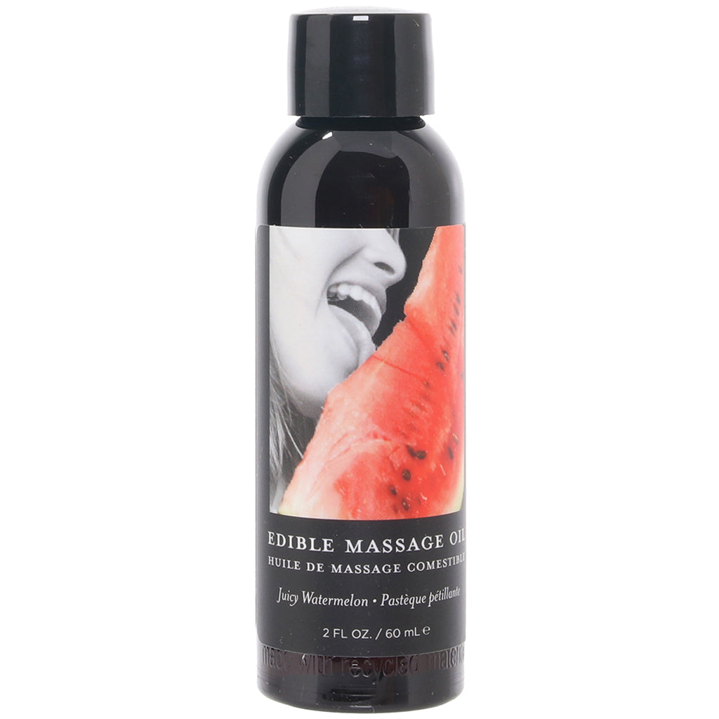 Edible Massage Oil Juicy Watermelon Flavored 59ml Bottle Secondary image