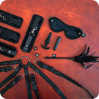 SEI MIO Complete Surrender Bed Tether Seduction Set – Restraint and Teasing Kit > Bondage Gear > Bondage Kits