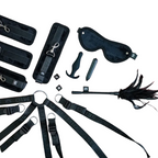 SEI MIO Complete Surrender Bed Tether Seduction Set – Restraint and Teasing Kit