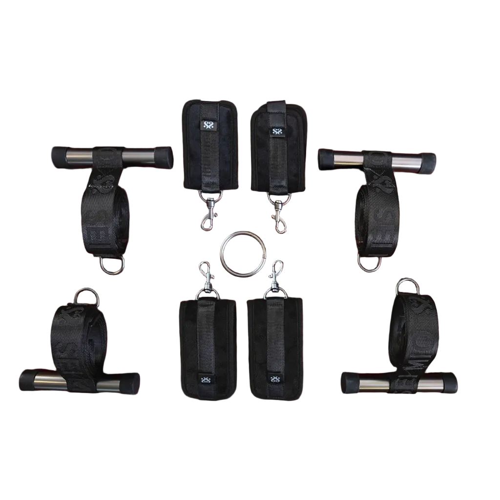 SEI MIO Cross the Threshold Adjustable Door-Based Bondage Cross System Restraint