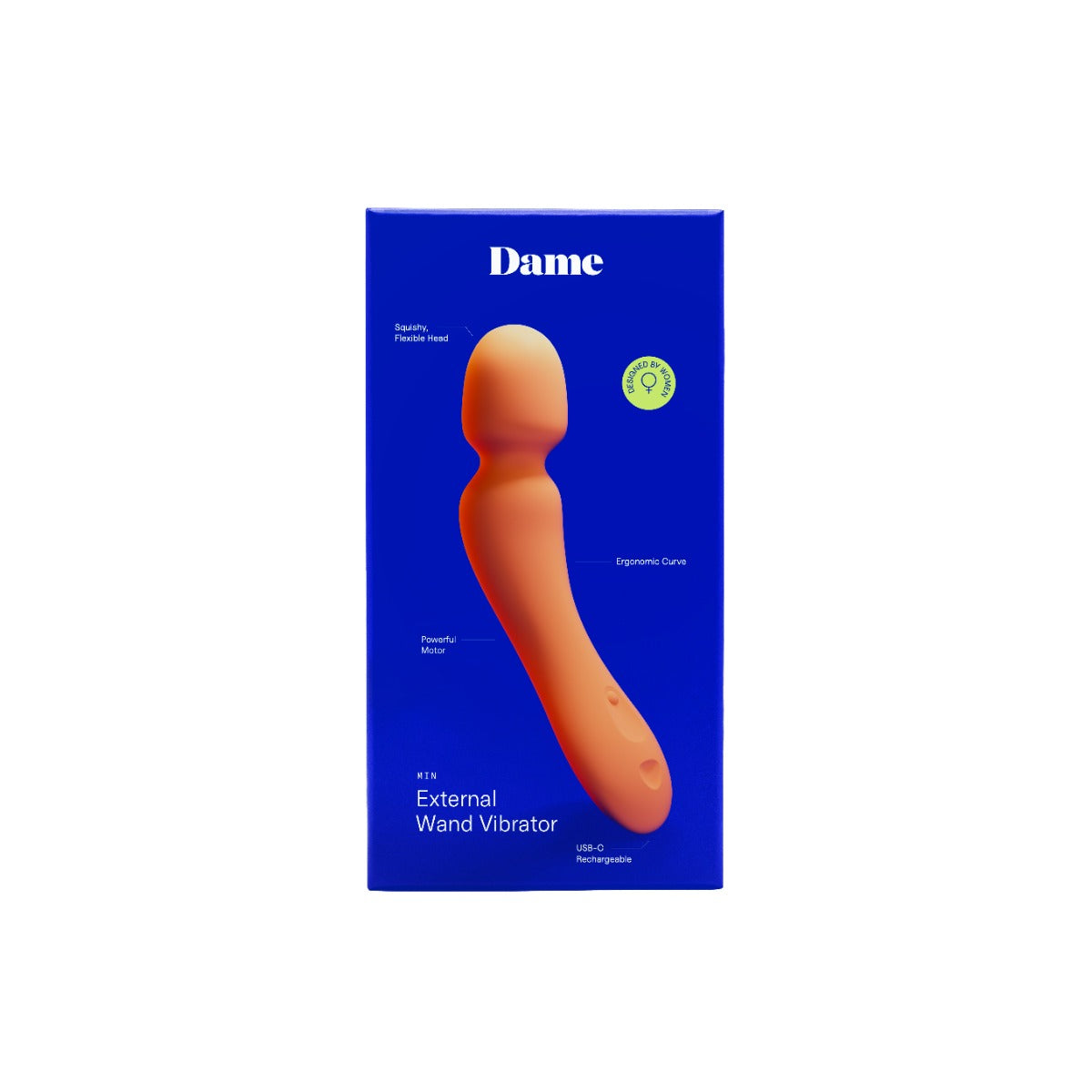 Dame Min Mini Wand Vibrator – Waterproof Rechargeable Compact Wand Vibrator Default Title > Vibrators > Mini Vibrators