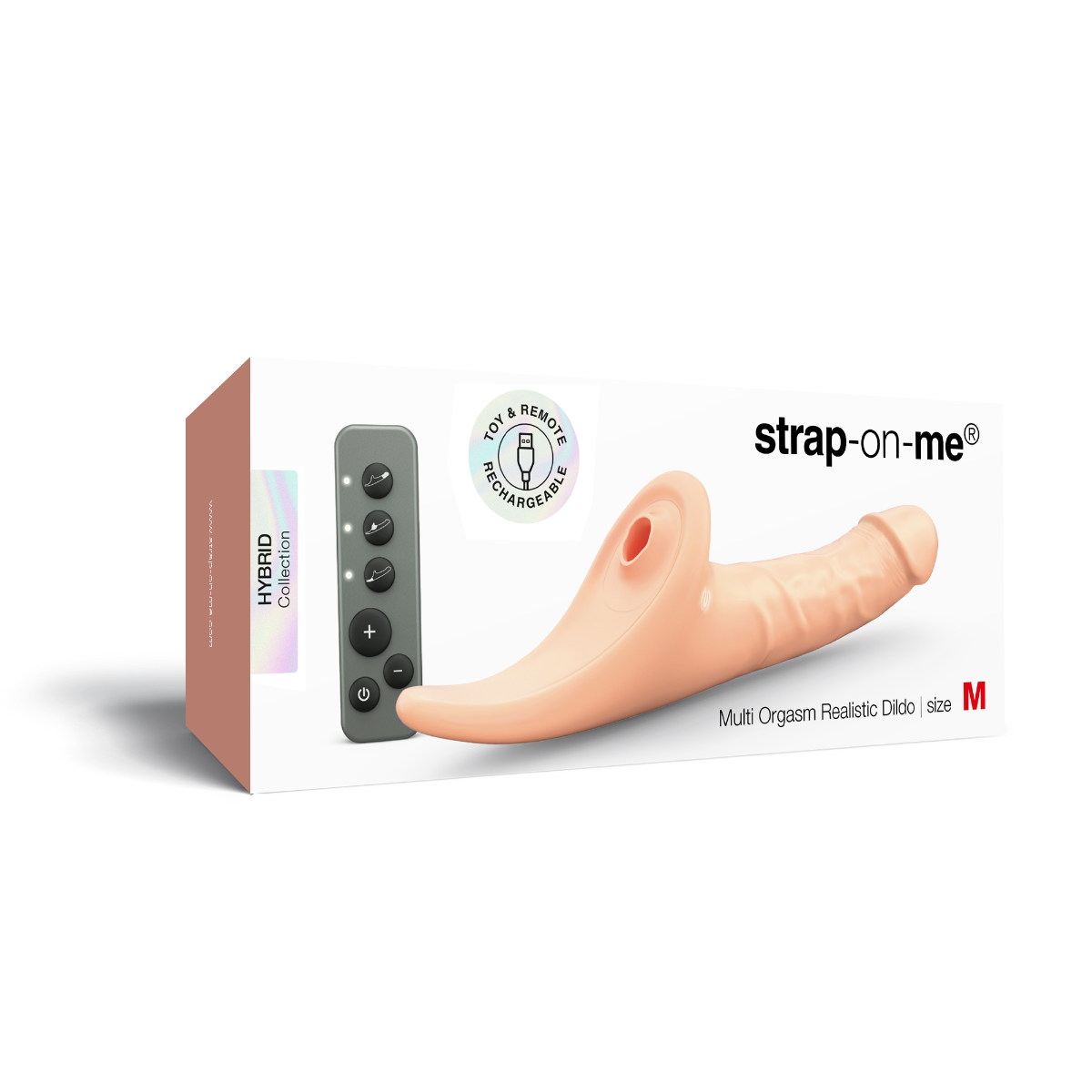 Strap On Me Multi Orgasm Medium Realistic Silicone Dildo Black Transparent Sex Toy Vanilla Tr M > Dildos > Realistic Dildos