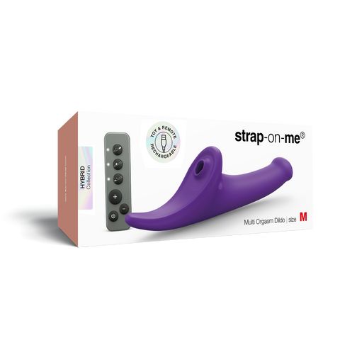 Strap On Me Multi Orgasm Dildo Medium Black Transparent – Body-Safe Material Dildo Purple Tr S Strap On Me