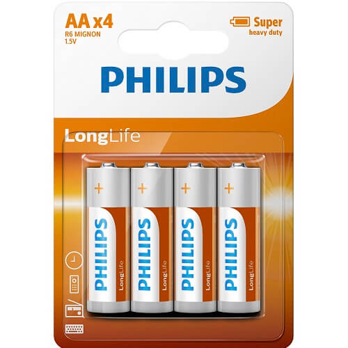 4 Pack AA Size Long Life Batteries – Top Quality Batteries Default Title > Essentials > Batteries