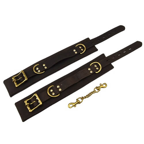 BOUND Nubuck Leather Ankle Restraints – Adjustable Leather Ankle Restraints > Bondage Gear > Restraints