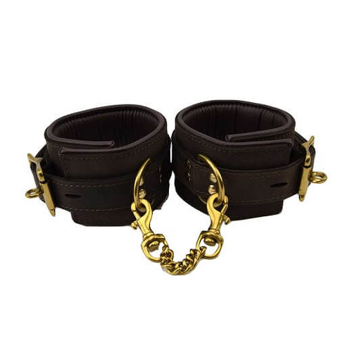 BOUND Nubuck Leather Ankle Restraints – Adjustable Leather Ankle Restraints Restraints