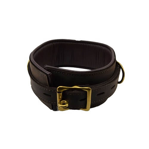 Bound Nubuck Leather Collar – Adjustable Bondage Collar > Bondage Gear > Collars