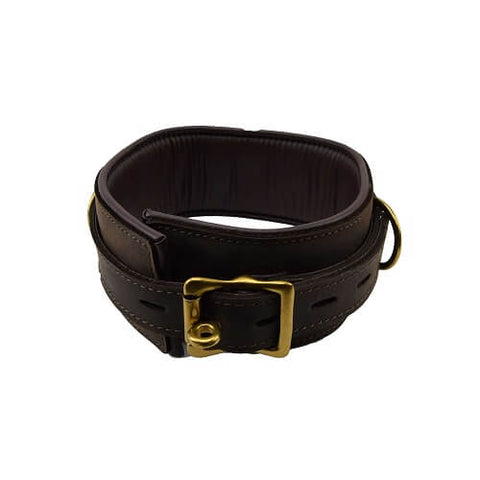 Bound Nubuck Leather Collar – Adjustable Bondage Collar > Bondage Gear > Collars