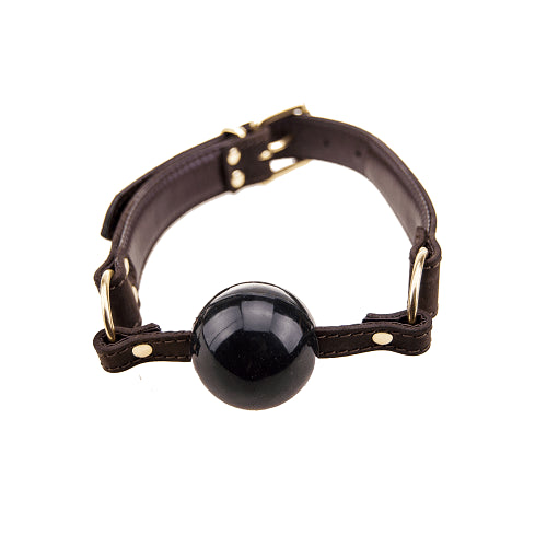 Bound Nubuck Leather Solid Ball Gag – Durable Leather Ball Gag Default Title > Bondage Gear > Gags and Bits
