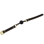 Bound Nubuck Leather Solid Ball Gag – Durable Leather Ball Gag > Bondage Gear > Gags and Bits