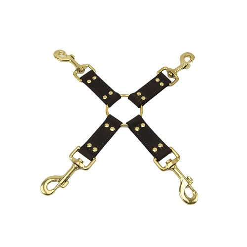 BOUND Nubuck Leather 4 Way Hog Tie – High-Quality Leather Bondage Restraint Default Title Restraints