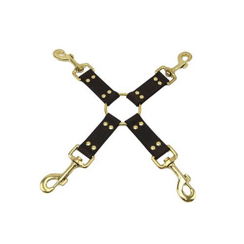 BOUND Nubuck Leather 4 Way Hog Tie – High-Quality Leather Bondage Restraint Default Title Restraints