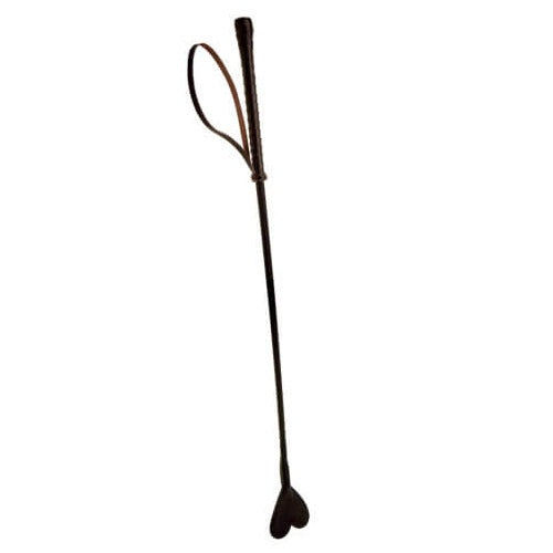 Bound Nubuck Leather Heart-Shaped Crop – Durable Leather Crop with Dual-Sided Tip Secondary image