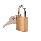 BOUND Padlock and Key – Polished Brass Restraint Lock > Bondage Gear > Restraints