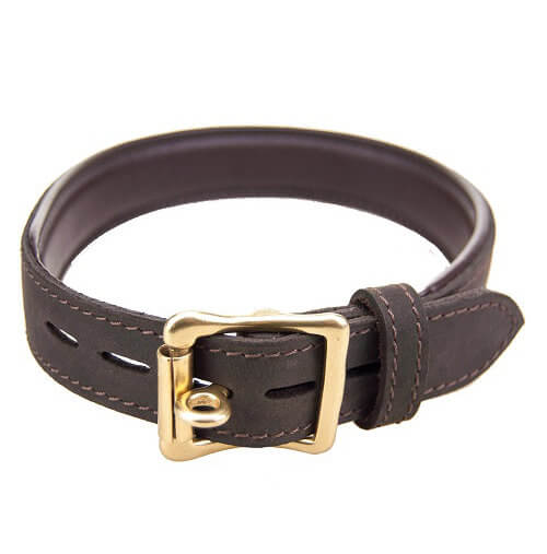 BOUND Nubuck Leather Choker with O Ring – Adjustable BDSM Collar Secondary image