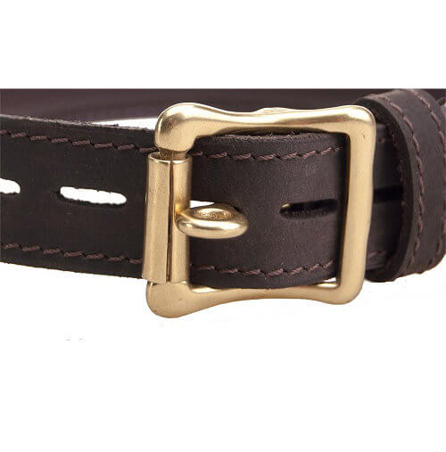 BOUND Nubuck Leather Choker with 'O' Ring Restraints