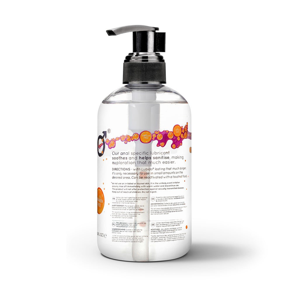 Lubido Anal 250ml Paraben Free Aloe-Infused Water-Based Lubricant > Lube > Anal