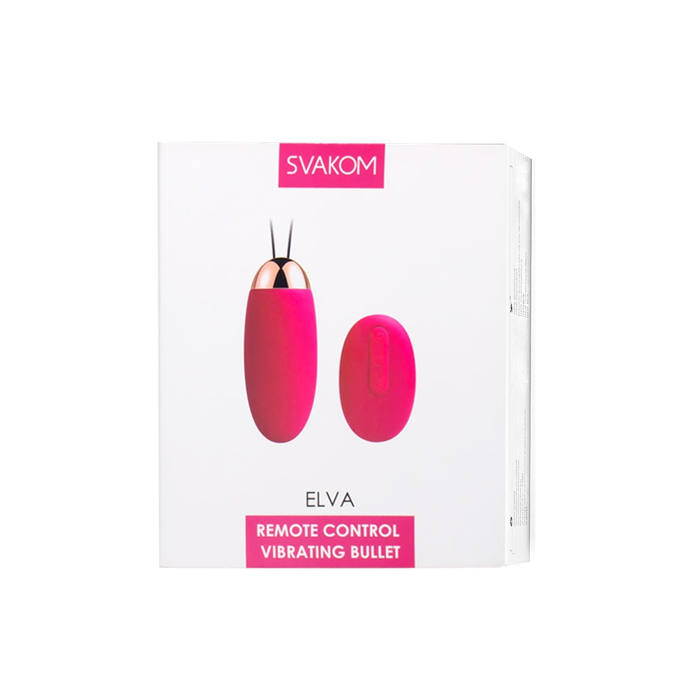 Svakom Elva (Red) – Waterproof Remote Control Vibrating Bullet > Vibrators > Mini Vibrators