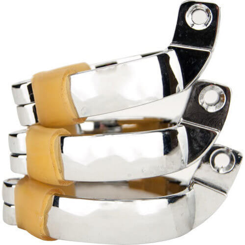 Impound Exhibition Male Chastity Device – Metal Male Chastity Cage 11cm Length 3.5cm Width > Bondage Gear > Male Chastity