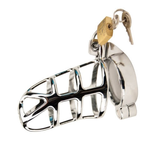 Impound Gladiator (Metal) Male Chastity Device – Stylish Open Design Male Chastity Device Cages
