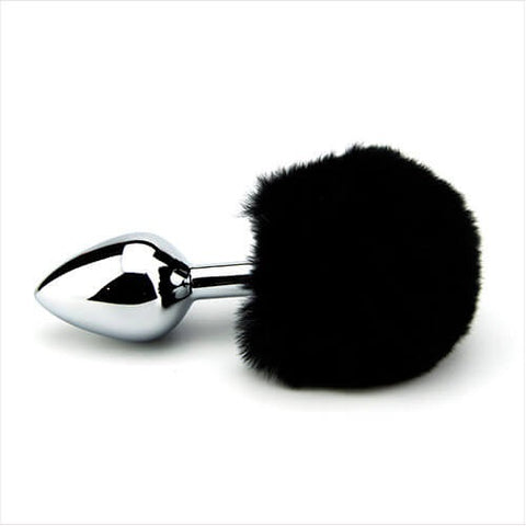 Furry Fantasy Black Bunny Tail – Teardrop Metal Butt Plug Default Title Tails