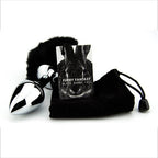 Furry Fantasy Black Bunny Tail – Teardrop Metal Butt Plug > Anal Range > Tail Butt Plugs