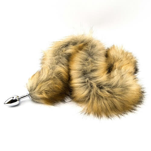 Furry Fantasy Red Fox Tail – Teardrop Metal Butt Plug Default Title > Anal Range > Tail Butt Plugs